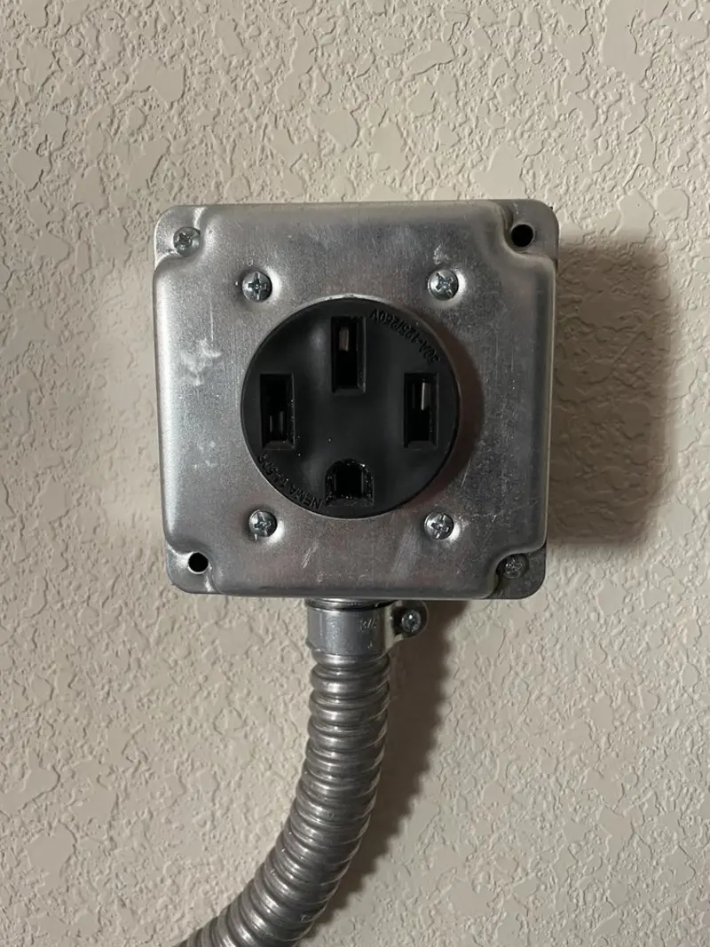 NEMA 14-50 outlet installed for Electrical Panel Upgrade in St. Robert